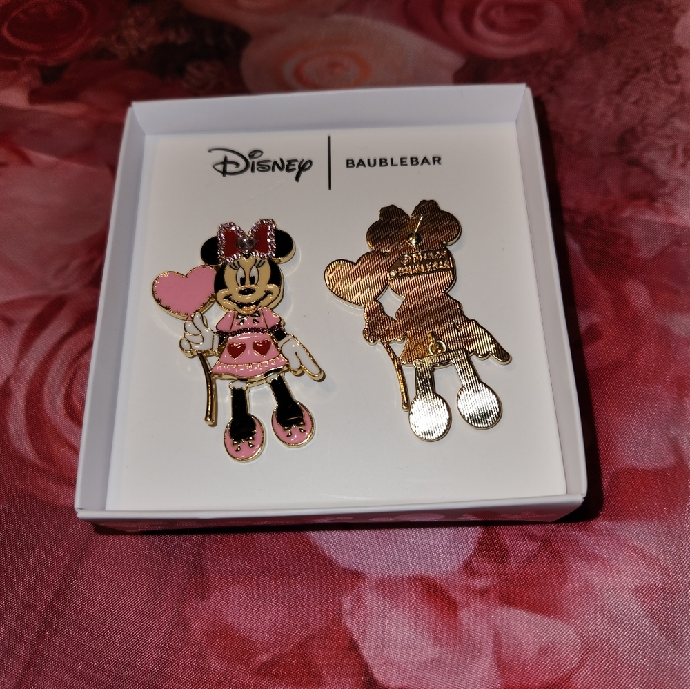 Baublebar Valentine Minnie Mouse Eàrrings  NWT - Picture 4 of 6